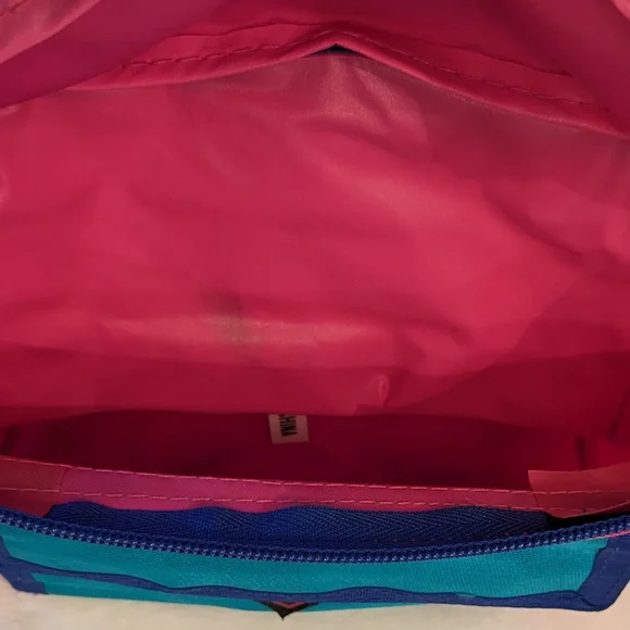 Vintage Fanny Bag Neon Color Block Multi-Compartment Adjustable Unisex OS New - Picture 11 of 11